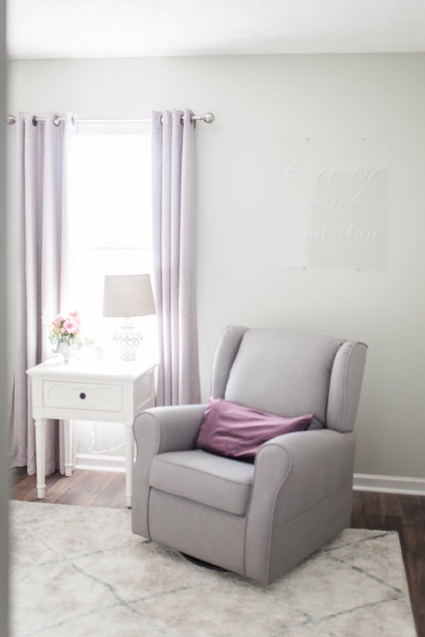 Delta baby nursery glider chair